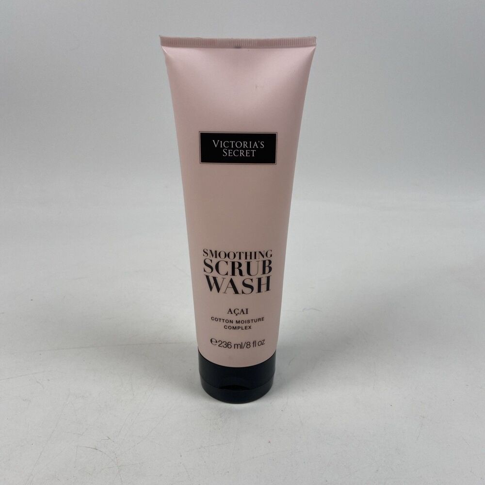 Victoria's Secret Smoothing Scrub Wash ACAI Cotton Moisture Complex 8oz